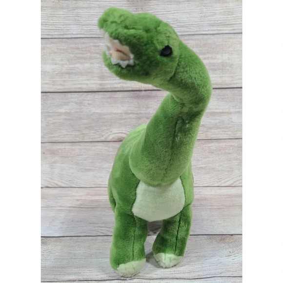 Walking With Dinosaurs Live Plush Brontosaurus Stuffed Animal Green 20" 1998 - Picture 2 of 5
